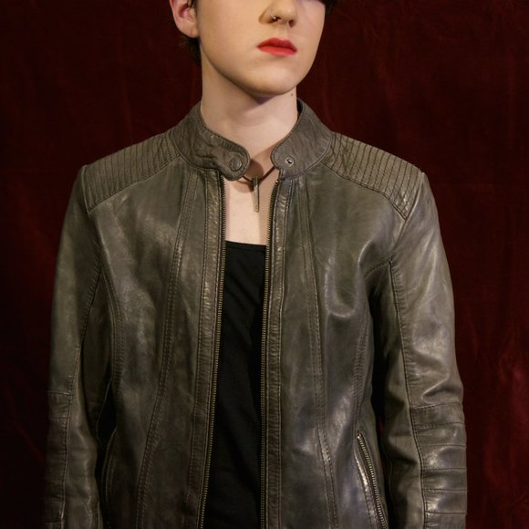 Leather Moto Jacket - Picture 3 of 8